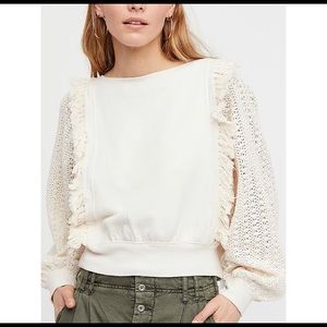 Free People fringe pullover sweater